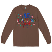 Chestnut all american girl Long Sleeve Tee - Artiststas