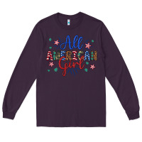 Plum all american girl Long Sleeve Tee - Artiststas