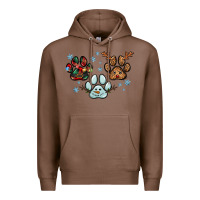 Chestnut Christmas paws Premium Hoodie - RanaPortraitStore