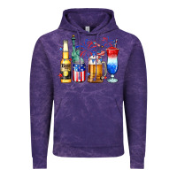 Cloud Purple 4th of July American drinks Vintage Hoodie - Neo Western
