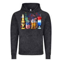 Vintage Black 4th of July American drinks Vintage Hoodie - Neo Western