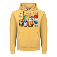 Vintage Mustard 4th of July American drinks Vintage Hoodie - Neo Western