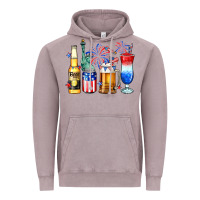 Vintage Zinc 4th of July American drinks Vintage Hoodie - Neo Western