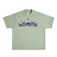 Oil Green stitches Urban Heavy Tee - AdoDesignShop