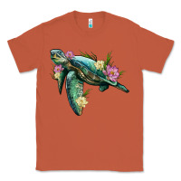 Copper sea turtle with lotus Classic Tee - Artiststas
