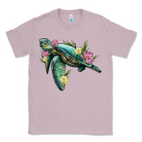 Lilac sea turtle with lotus Classic Tee - Artiststas