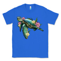True Royal sea turtle with lotus Classic Tee - Artiststas