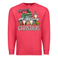 Cardinal merry christmas gnomes truck Premium Sweatshirt - MaliasSmallBusiness