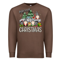 Chestnut merry christmas gnomes truck Premium Sweatshirt - MaliasSmallBusiness