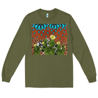 Army Green cactus gemstone Long Sleeve Tee - AdoDesignShop