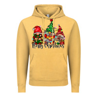 Vintage Mustard merry christmas gnomes Vintage Hoodie - CowhideDigitalArt