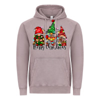 Vintage Zinc merry christmas gnomes Vintage Hoodie - CowhideDigitalArt