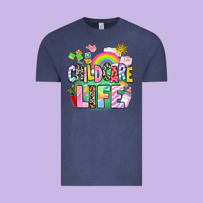 Childcare Life Vintage Tee Designed By Adodesignshop