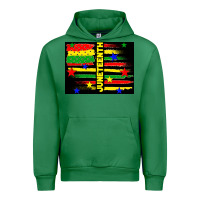 Emerald juneteenth american flag Urban Hoodie - TumblerDesignByShophia