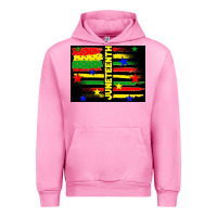 Fuchsia Pink juneteenth american flag Urban Hoodie - TumblerDesignByShophia