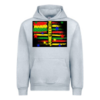Heather Grey juneteenth american flag Urban Hoodie - TumblerDesignByShophia