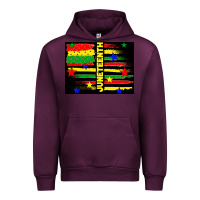 Mauve Wine juneteenth american flag Urban Hoodie - TumblerDesignByShophia