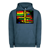 Pigment Midnight Navy juneteenth american flag Urban Hoodie - TumblerDesignByShophia