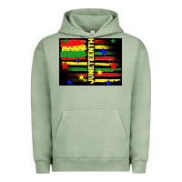 Pigment Oil Green juneteenth american flag Urban Hoodie - TumblerDesignByShophia
