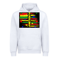 White juneteenth american flag Urban Hoodie - TumblerDesignByShophia