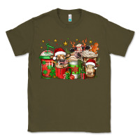 Army Green christmas cows coffee Classic Tee - Jasminsmagicworld