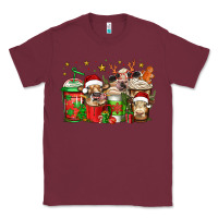 Burgundy christmas cows coffee Classic Tee - Jasminsmagicworld