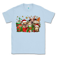 Dusty Blue christmas cows coffee Classic Tee - Jasminsmagicworld