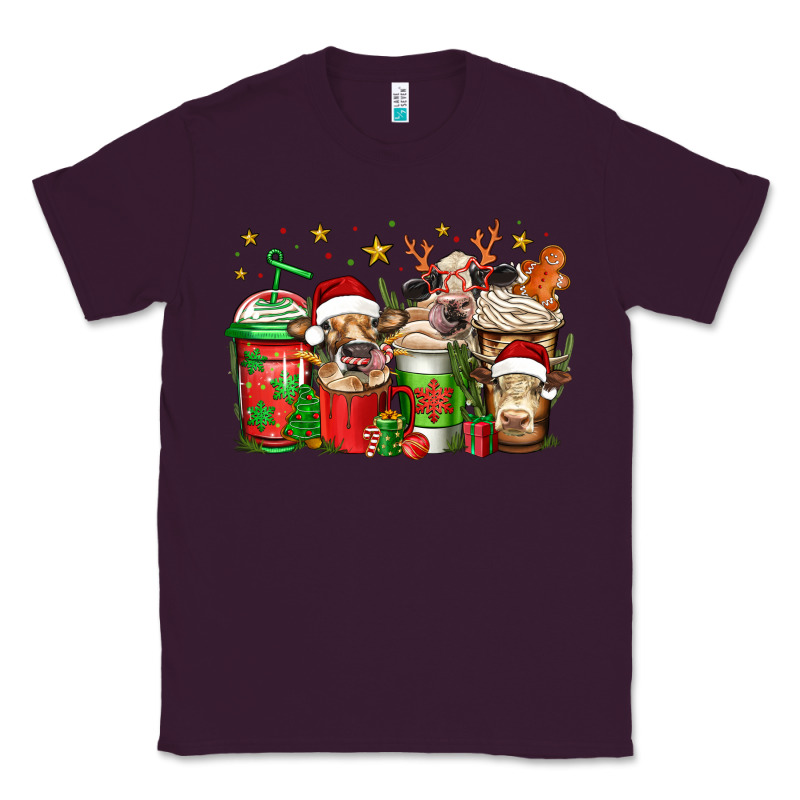 Christmas Cows Coffee Classic Tee by Jasminsmagicworld | Teevron