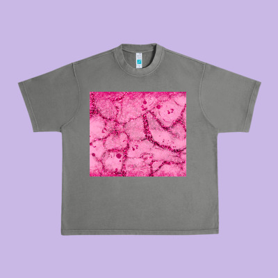 Pink Glitter Urban Heavy Tee Designed By Jahusdesignshop