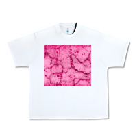 White pink glitter Urban Heavy Tee - JahusDesignShop