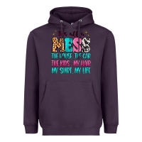 Plum It's all a mess the house the car Heavyweight Hoodie - MaliasSmallBusiness