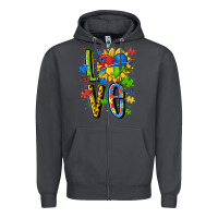 Smoke autism love Zipper Hoodie - MaliasSmallBusiness