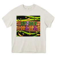 Cream Spooky mama Heavy Core Tee - Artiststas