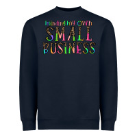Navy minding my own small bussiness Heavyweight Sweatshirt - CowhideDigitalArt