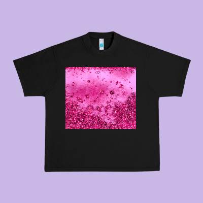 Pink Glitter Urban Heavy Tee Designed By Jahusdesignshop