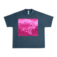Midnight Navy pink glitter Urban Heavy Tee - JahusDesignShop