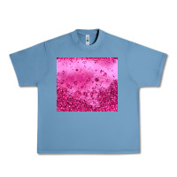Pebble Blue pink glitter Urban Heavy Tee - JahusDesignShop