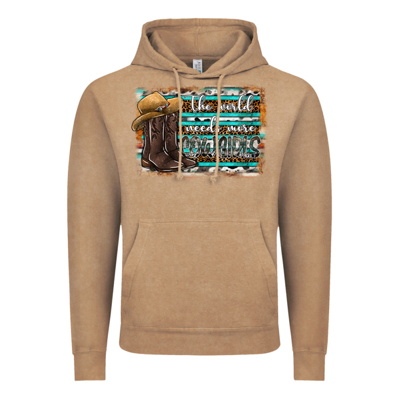 The World Needs More Cowgirls Vintage Hoodie by SublimationCraftShop | Teevron