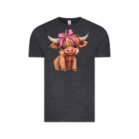 Vintage Black cute  heifer Vintage Tee - AdoDesignShop