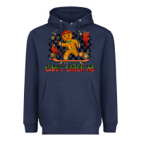 Navy gingerbread cant catch me Heavyweight Hoodie - MaliasSmallBusiness