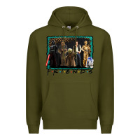 Army Green friends movie characters Premium Hoodie - AdoDesignShop