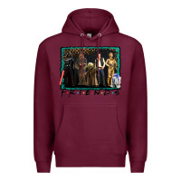 Burgundy friends movie characters Premium Hoodie - AdoDesignShop