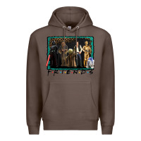 Coffee friends movie characters Premium Hoodie - AdoDesignShop