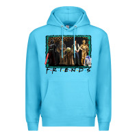 Ocean Blue friends movie characters Premium Hoodie - AdoDesignShop