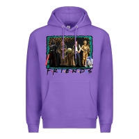 Purple friends movie characters Premium Hoodie - AdoDesignShop