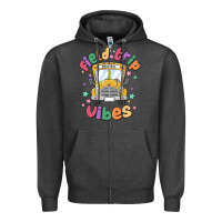 Charcoal Heather field trip vibes Zipper Hoodie - MaliasSmallBusiness