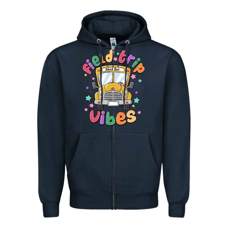 Field Trip Vibes Zipper Hoodie by MaliasSmallBusiness | Teevron
