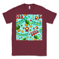 Burgundy class of 2022 graduation seamless pattern Classic Tee - BundleAndBundleShop