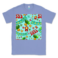 Colony Blue class of 2022 graduation seamless pattern Classic Tee - BundleAndBundleShop