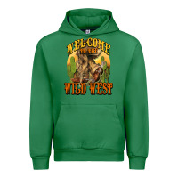 Emerald Welcome to the wild west Cowboy boots Urban Hoodie - HowdyJamesFarm
